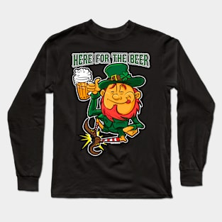 Here For The Beer Long Sleeve T-Shirt